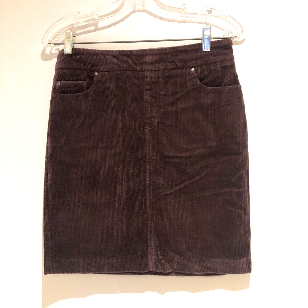 Purple Corduroy Skirt